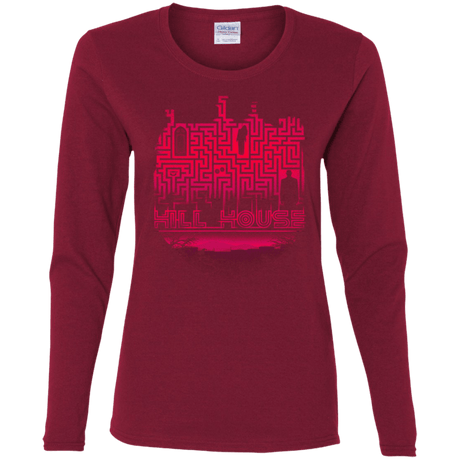 T-Shirts Cardinal / S Hill House Silhouette Women's Long Sleeve T-Shirt
