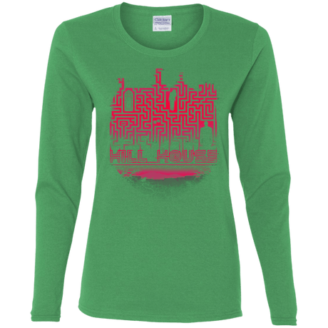 T-Shirts Irish Green / S Hill House Silhouette Women's Long Sleeve T-Shirt