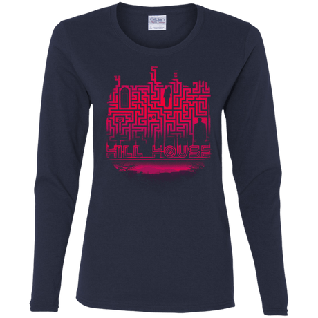 T-Shirts Navy / S Hill House Silhouette Women's Long Sleeve T-Shirt