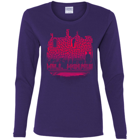 T-Shirts Purple / S Hill House Silhouette Women's Long Sleeve T-Shirt