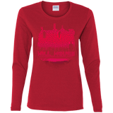T-Shirts Red / S Hill House Silhouette Women's Long Sleeve T-Shirt