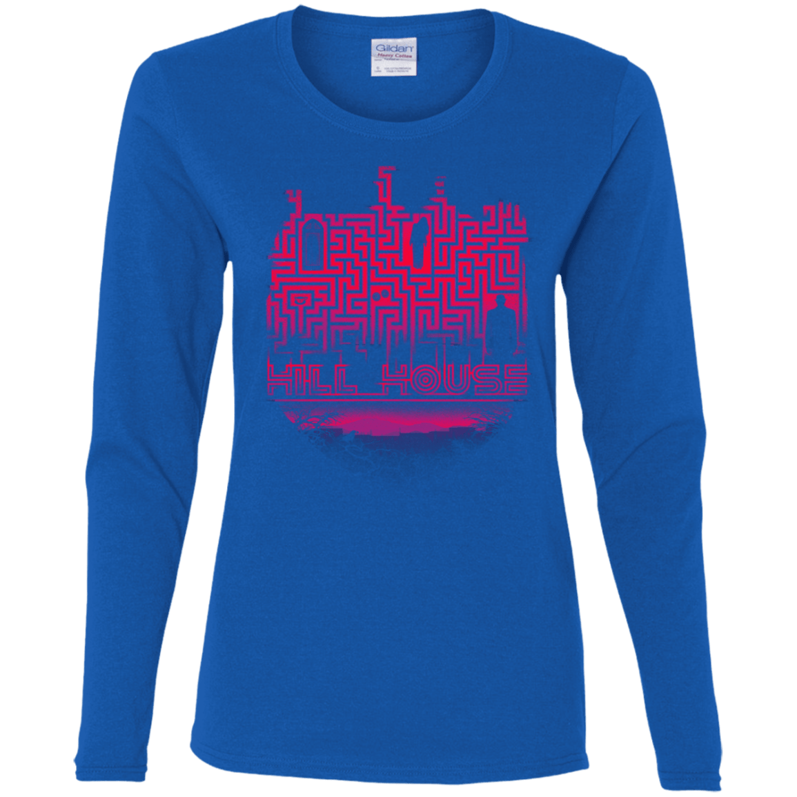 T-Shirts Royal / S Hill House Silhouette Women's Long Sleeve T-Shirt