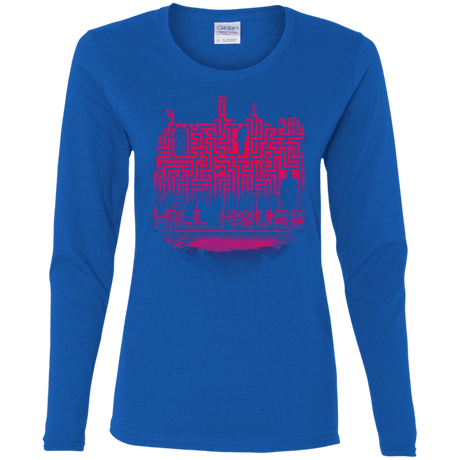 T-Shirts Royal / S Hill House Silhouette Women's Long Sleeve T-Shirt