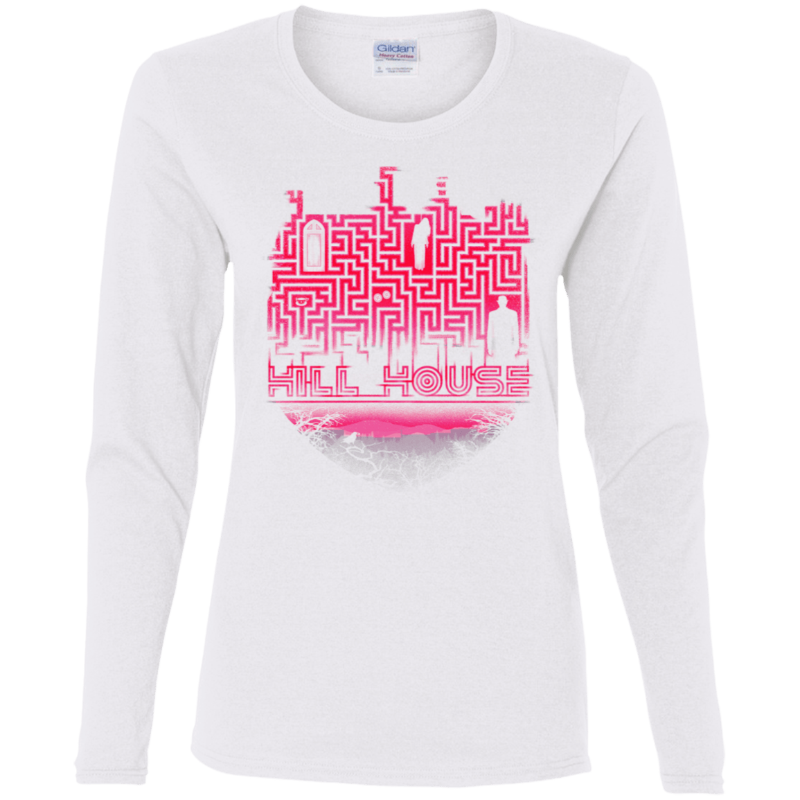 T-Shirts White / S Hill House Silhouette Women's Long Sleeve T-Shirt
