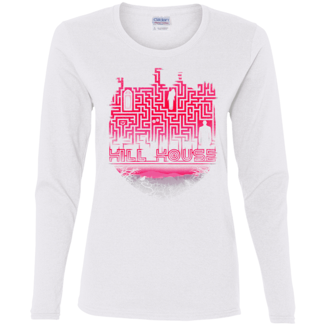 T-Shirts White / S Hill House Silhouette Women's Long Sleeve T-Shirt