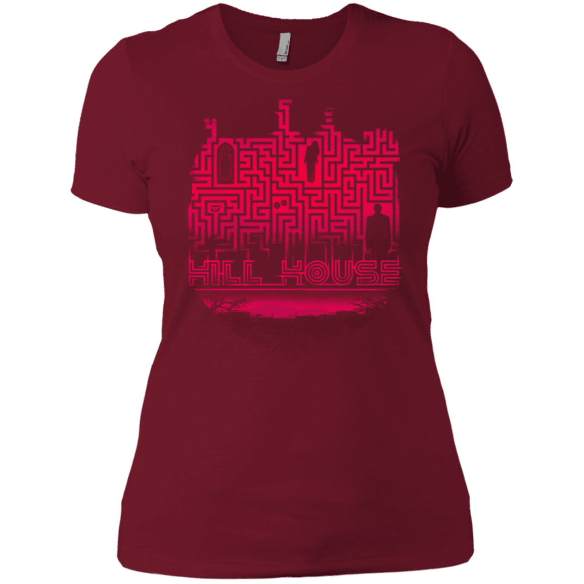 T-Shirts Scarlet / X-Small Hill House Silhouette Women's Premium T-Shirt