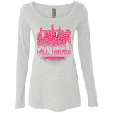 T-Shirts Heather White / S Hill House Silhouette Women's Triblend Long Sleeve Shirt