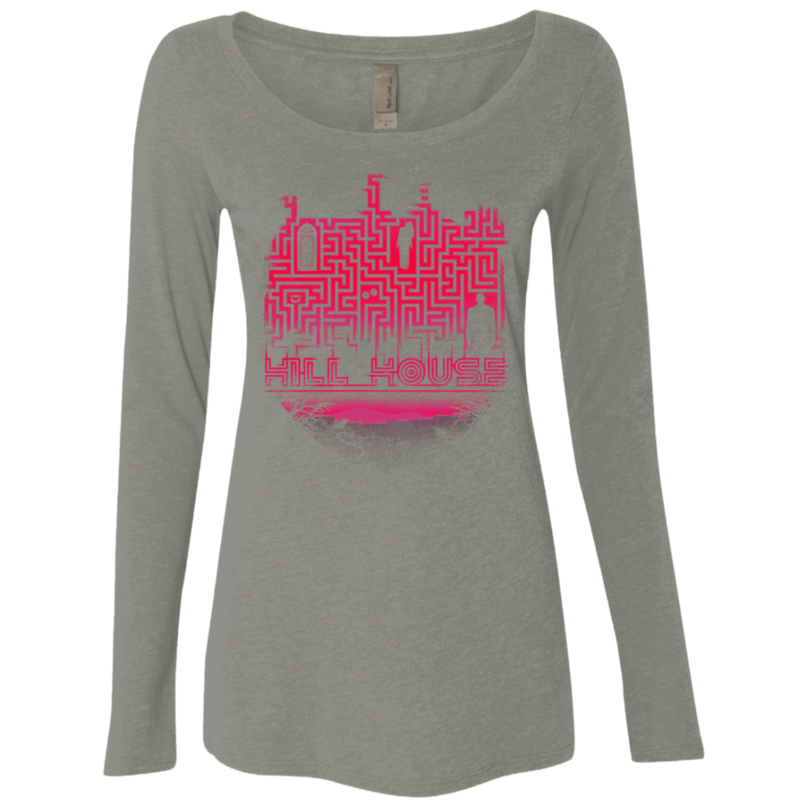T-Shirts Venetian Grey / S Hill House Silhouette Women's Triblend Long Sleeve Shirt