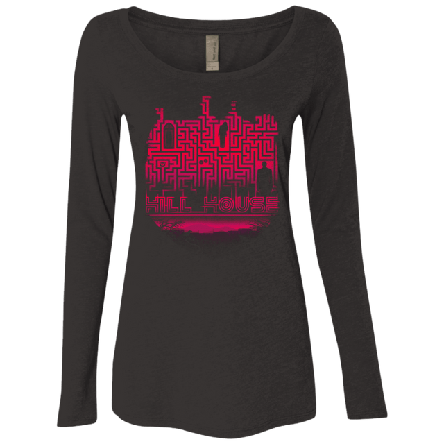 T-Shirts Vintage Black / S Hill House Silhouette Women's Triblend Long Sleeve Shirt