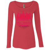 T-Shirts Vintage Red / S Hill House Silhouette Women's Triblend Long Sleeve Shirt