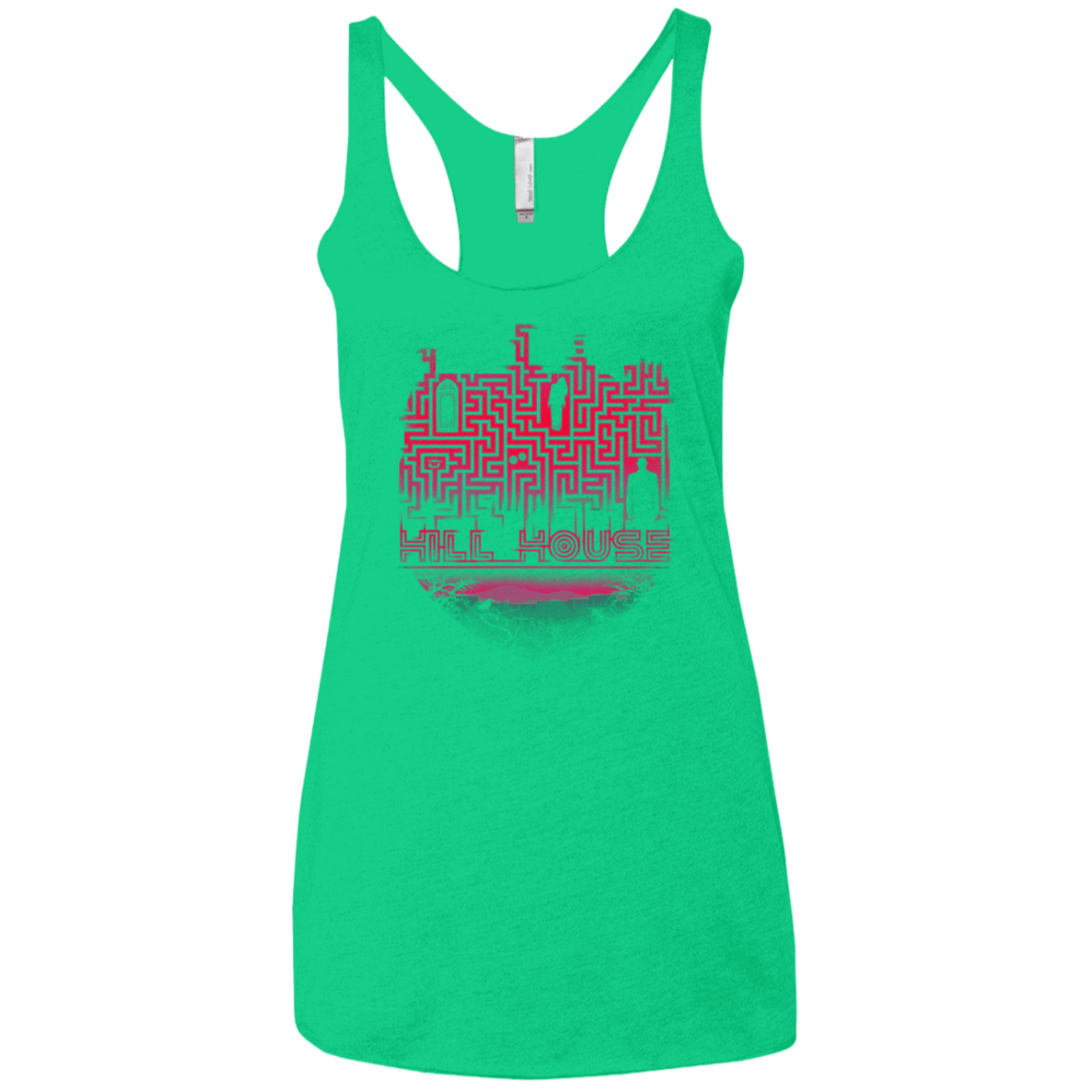 T-Shirts Envy / X-Small Hill House Silhouette Women's Triblend Racerback Tank