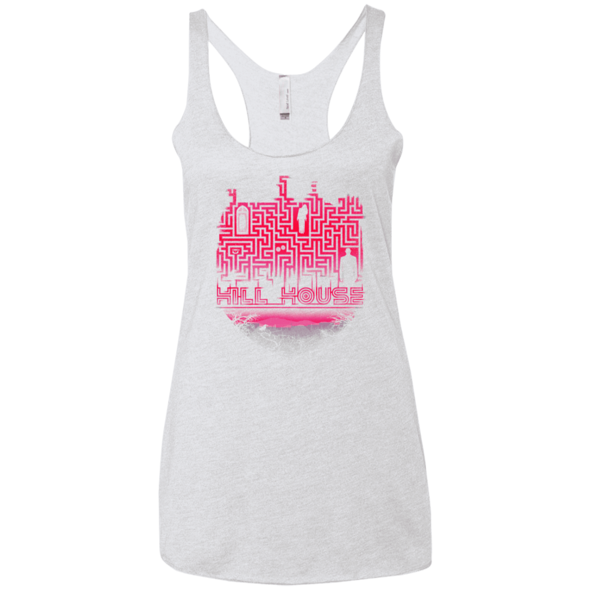 T-Shirts Heather White / X-Small Hill House Silhouette Women's Triblend Racerback Tank