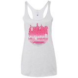 T-Shirts Heather White / X-Small Hill House Silhouette Women's Triblend Racerback Tank