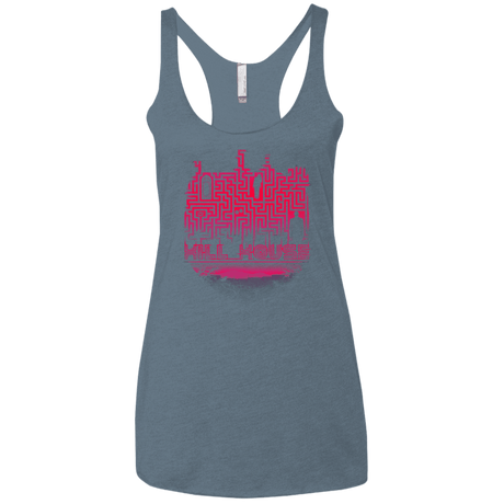 T-Shirts Indigo / X-Small Hill House Silhouette Women's Triblend Racerback Tank