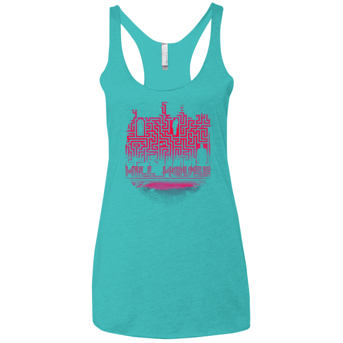 T-Shirts Tahiti Blue / X-Small Hill House Silhouette Women's Triblend Racerback Tank