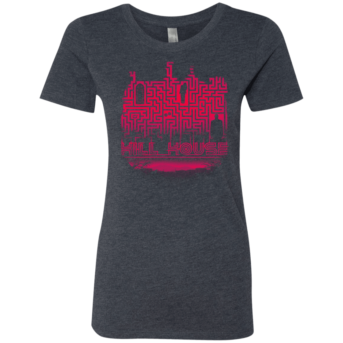 T-Shirts Vintage Navy / S Hill House Silhouette Women's Triblend T-Shirt