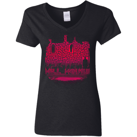 T-Shirts Black / S Hill House Silhouette Women's V-Neck T-Shirt