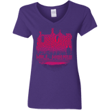 T-Shirts Purple / S Hill House Silhouette Women's V-Neck T-Shirt