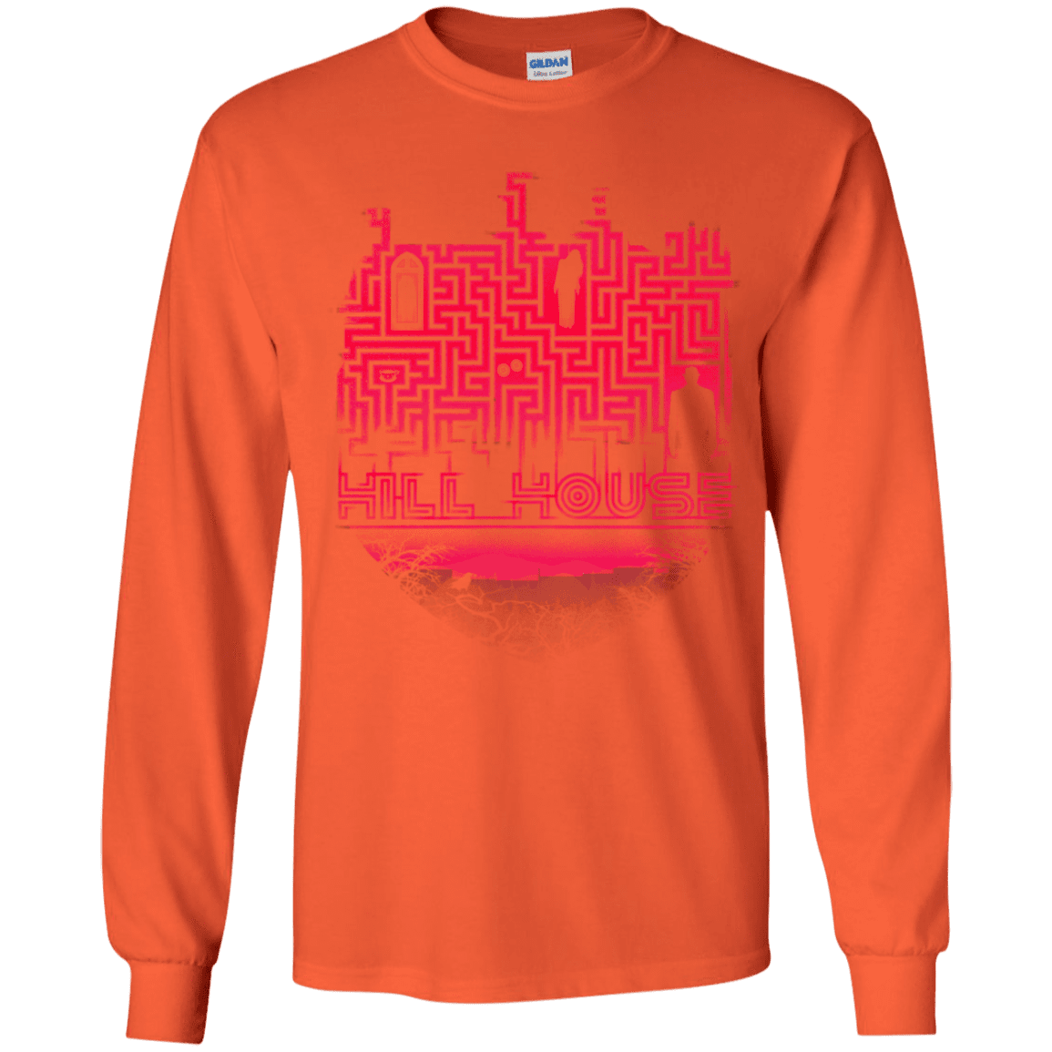 T-Shirts Orange / YS Hill House Silhouette Youth Long Sleeve T-Shirt