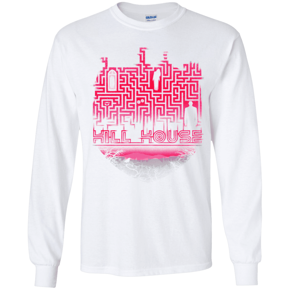 T-Shirts White / YS Hill House Silhouette Youth Long Sleeve T-Shirt