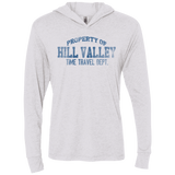 T-Shirts Heather White / X-Small Hill Valley HS Triblend Long Sleeve Hoodie Tee