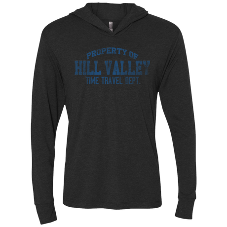 T-Shirts Vintage Black / X-Small Hill Valley HS Triblend Long Sleeve Hoodie Tee