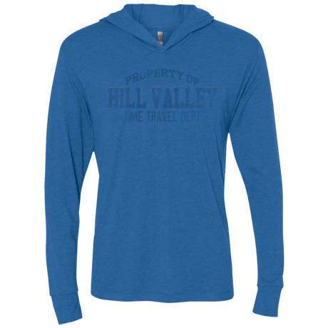 T-Shirts Vintage Royal / X-Small Hill Valley HS Triblend Long Sleeve Hoodie Tee