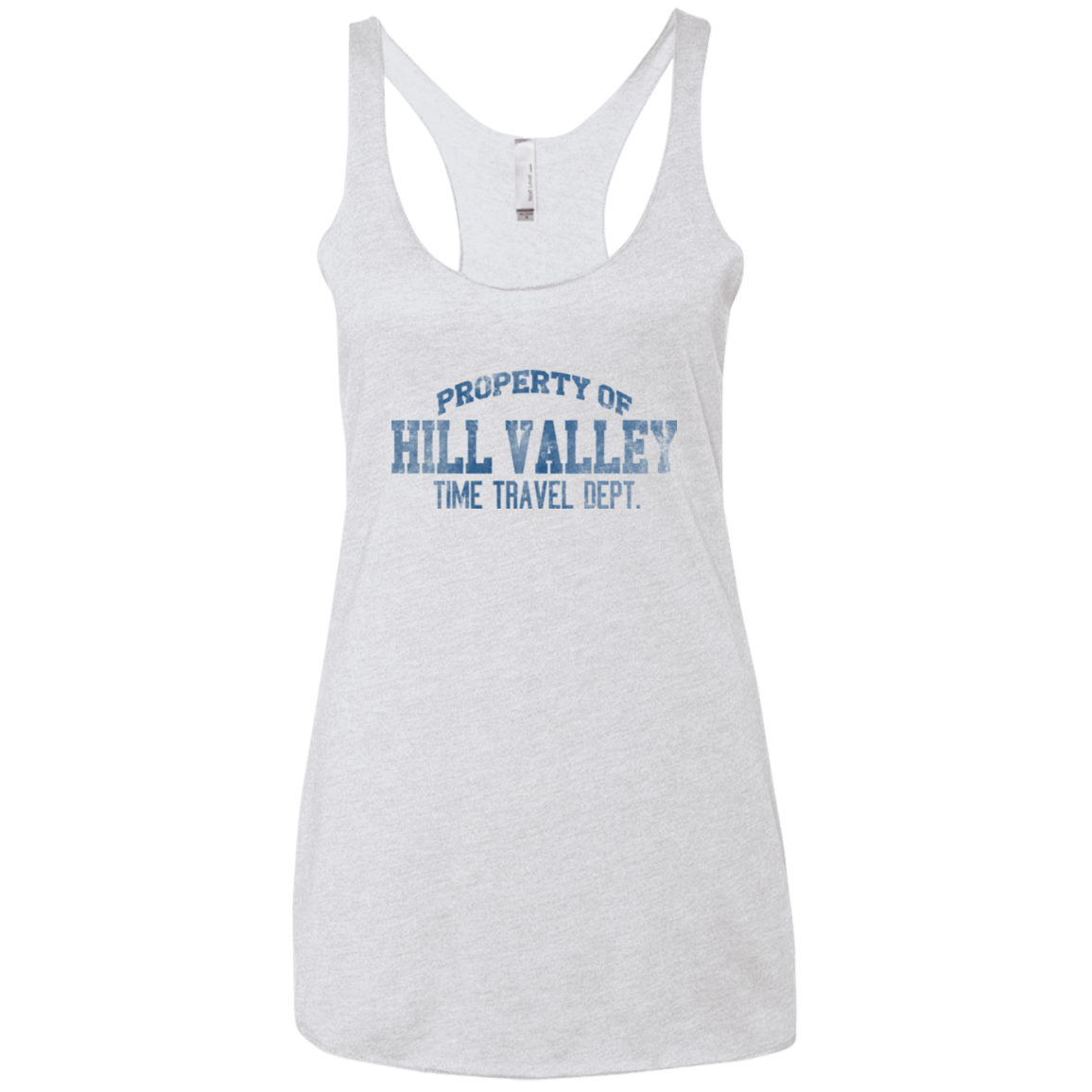 T-Shirts Heather White / X-Small Hill Valley HS Women's Triblend Racerback Tank