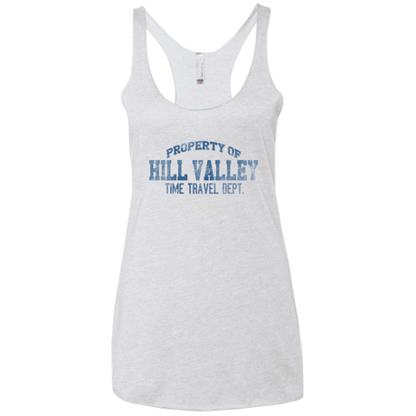 T-Shirts Heather White / X-Small Hill Valley HS Women's Triblend Racerback Tank