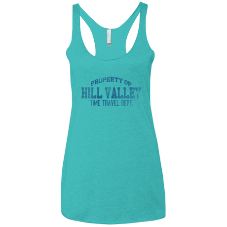 T-Shirts Tahiti Blue / X-Small Hill Valley HS Women's Triblend Racerback Tank