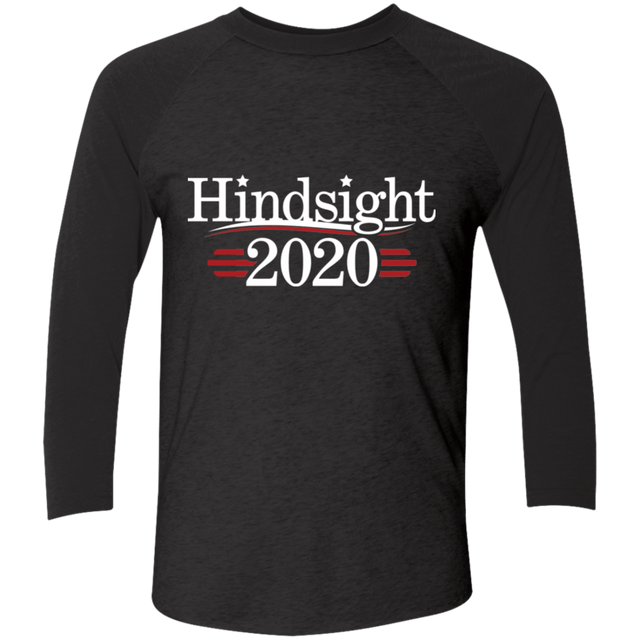 T-Shirts Vintage Black/Vintage Black / S Hindsight 2020 Men's Triblend 3/4 Sleeve