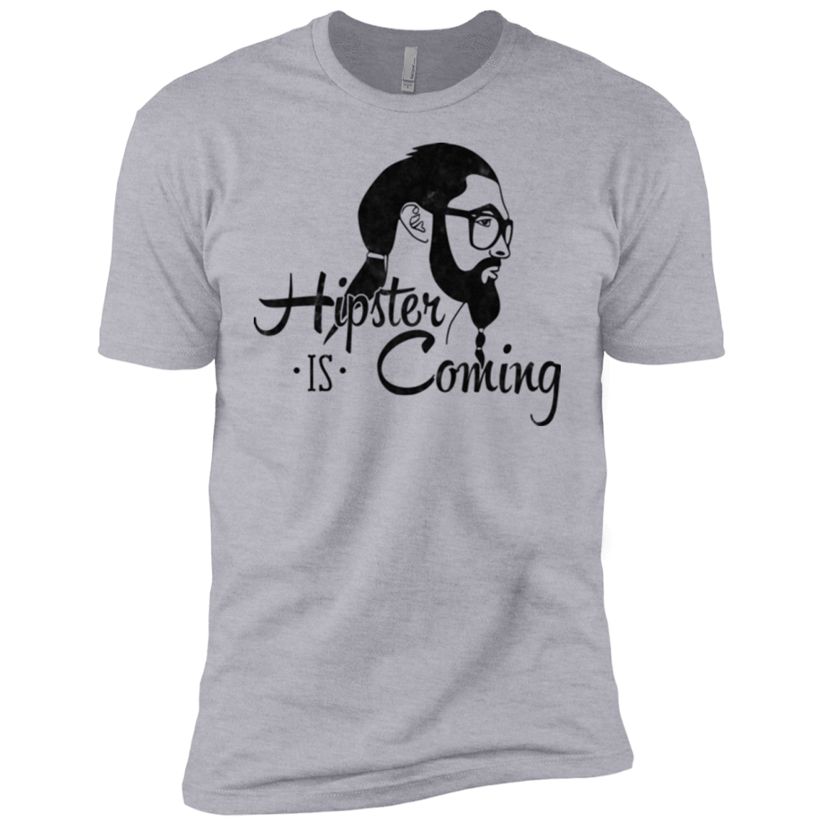 T-Shirts Heather Grey / YXS Hipster is Coming Boys Premium T-Shirt