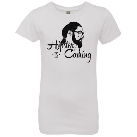 T-Shirts White / YXS Hipster is Coming Girls Premium T-Shirt