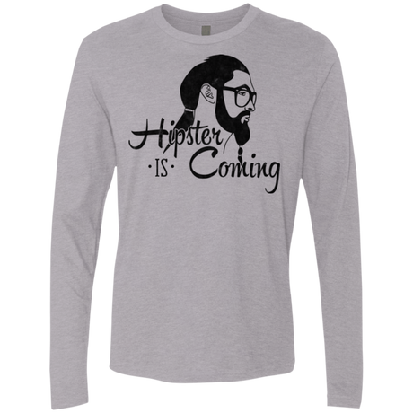 T-Shirts Heather Grey / Small Hipster is Coming Men's Premium Long Sleeve