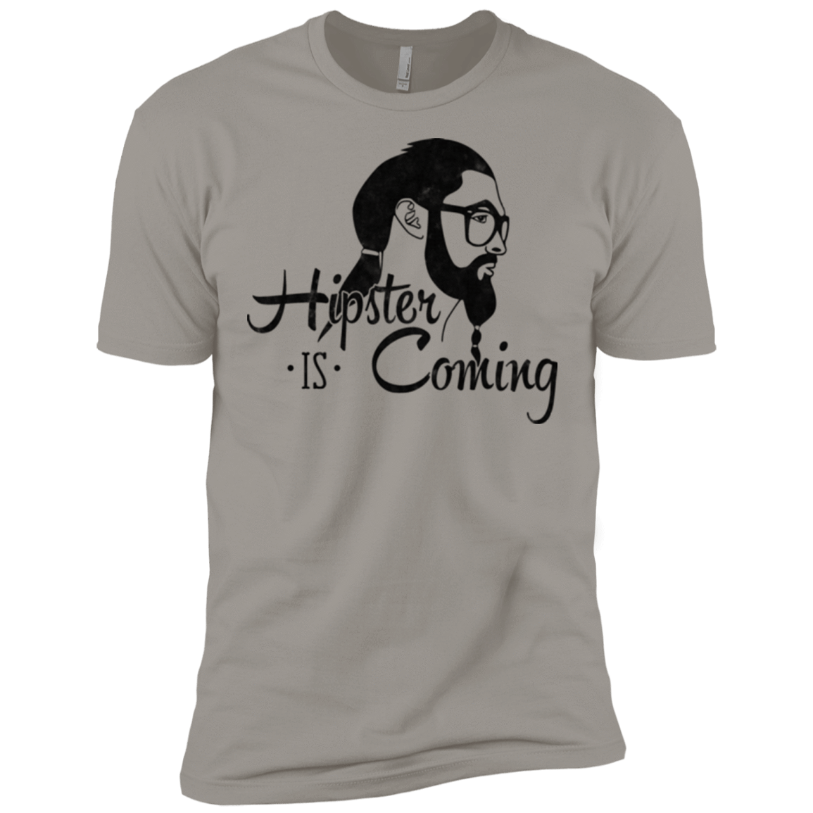 T-Shirts Light Grey / X-Small Hipster is Coming Men's Premium T-Shirt