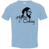 T-Shirts Light Blue / 2T Hipster is Coming Toddler Premium T-Shirt