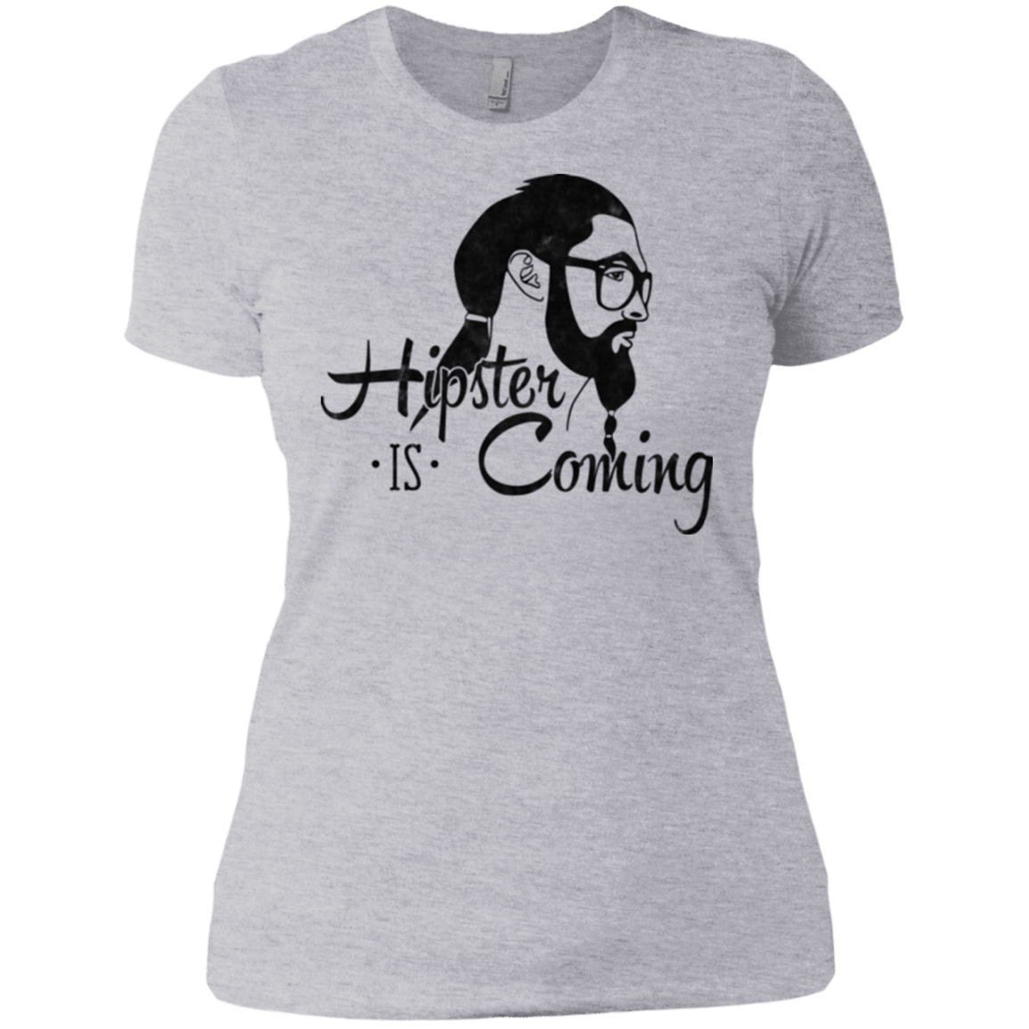T-Shirts Heather Grey / X-Small Hipster is Coming Women's Premium T-Shirt