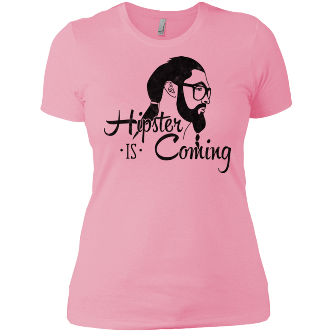 T-Shirts Light Pink / X-Small Hipster is Coming Women's Premium T-Shirt