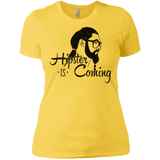 T-Shirts Vibrant Yellow / X-Small Hipster is Coming Women's Premium T-Shirt