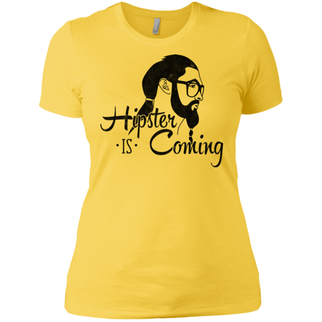 T-Shirts Vibrant Yellow / X-Small Hipster is Coming Women's Premium T-Shirt