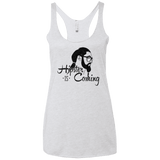 T-Shirts Heather White / X-Small Hipster is Coming Women's Triblend Racerback Tank