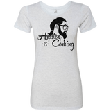 T-Shirts Heather White / Small Hipster is Coming Women's Triblend T-Shirt