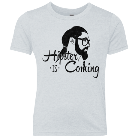 T-Shirts Heather White / YXS Hipster is Coming Youth Triblend T-Shirt