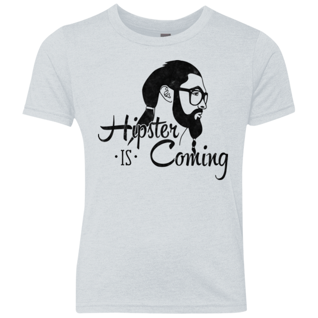 T-Shirts Heather White / YXS Hipster is Coming Youth Triblend T-Shirt