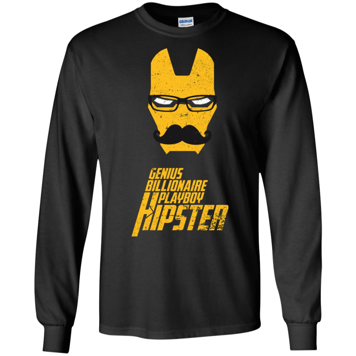 T-Shirts Black / S HIPSTER Men's Long Sleeve T-Shirt