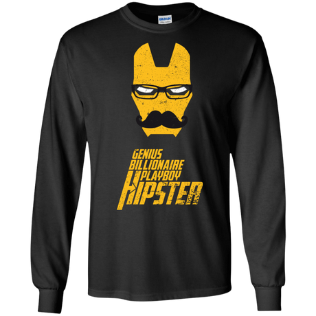 T-Shirts Black / S HIPSTER Men's Long Sleeve T-Shirt