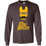 T-Shirts Dark Chocolate / S HIPSTER Men's Long Sleeve T-Shirt