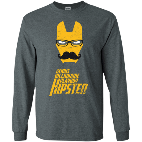 T-Shirts Dark Heather / S HIPSTER Men's Long Sleeve T-Shirt