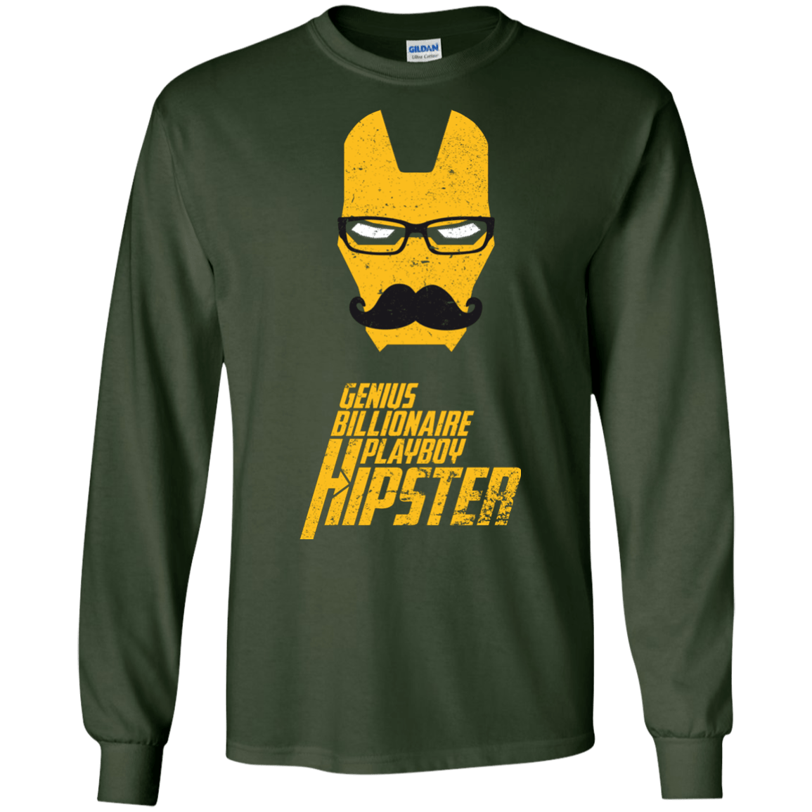 T-Shirts Forest Green / S HIPSTER Men's Long Sleeve T-Shirt