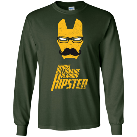 T-Shirts Forest Green / S HIPSTER Men's Long Sleeve T-Shirt